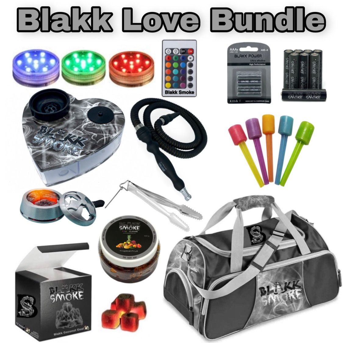 Blakk Love Hookah Bundle Bundle Blakk Smoke