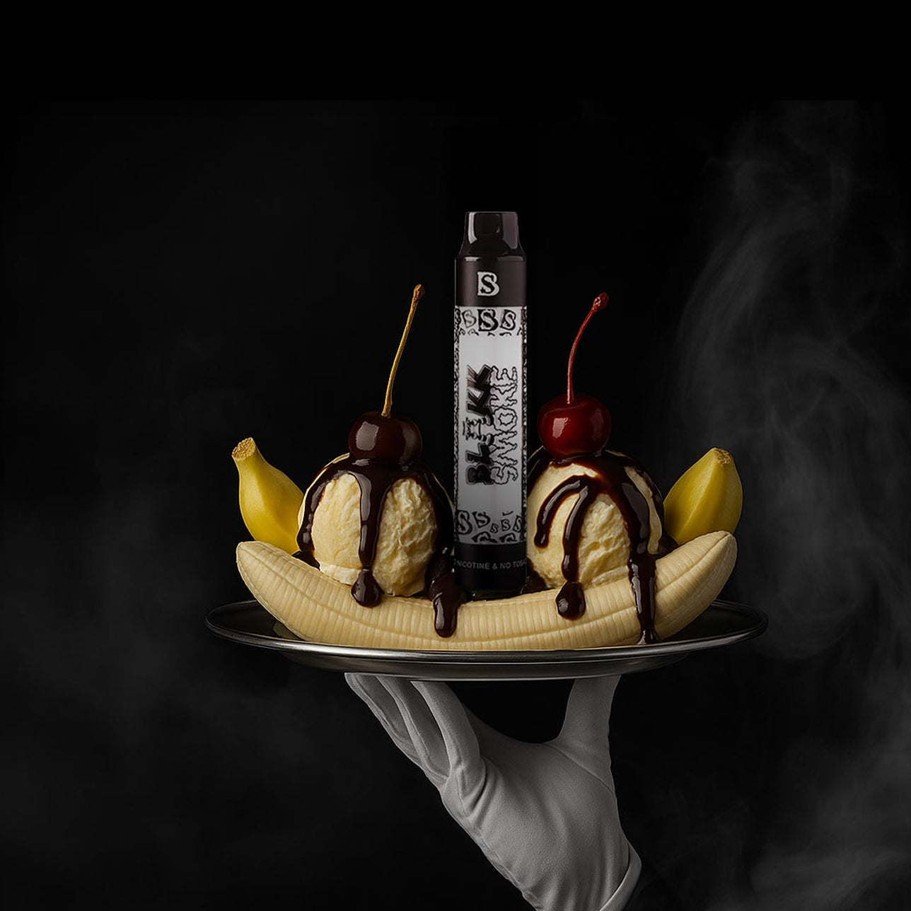 Banana Split Hookah Pen - Nicotine Free Vape - Blakk Smoke Banana Split Hookah Pen - Nicotine Free Vape - Blakk Smoke