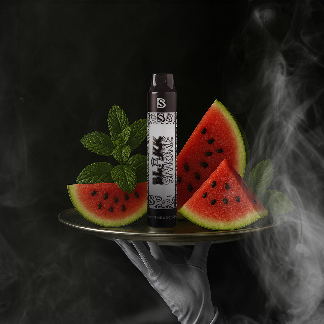 Watermelon Mint Hookah Pen - Nicotine Free Vape Blakk Smoke Watermelon Mint Hookah Pen - Nicotine Free Vape Blakk Smoke