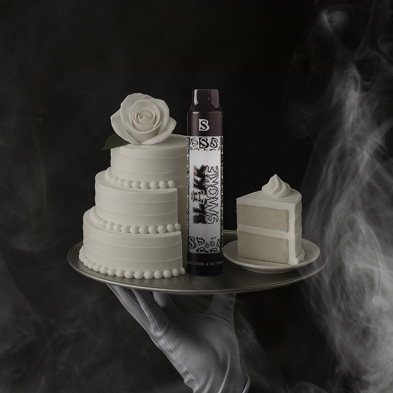 Wedding Cake Hookah Pen - Nicotine Free Vape Blakk Smoke Wedding Cake Hookah Pen - Nicotine Free Vape Blakk Smoke