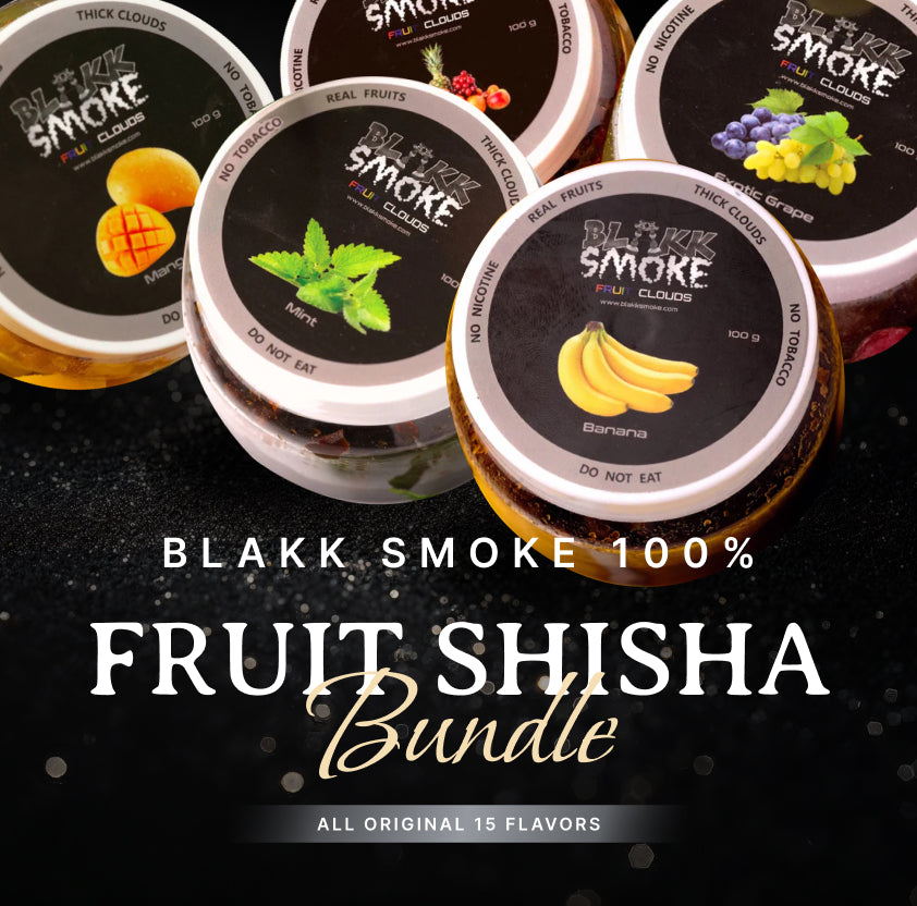 Fruit Shisha Bundle - 100% Fruit, No Nicotine, No Tobacco Blakk Smoke Fruit Shisha Bundle - 100% Fruit, No Nicotine, No Tobacco Blakk Smoke