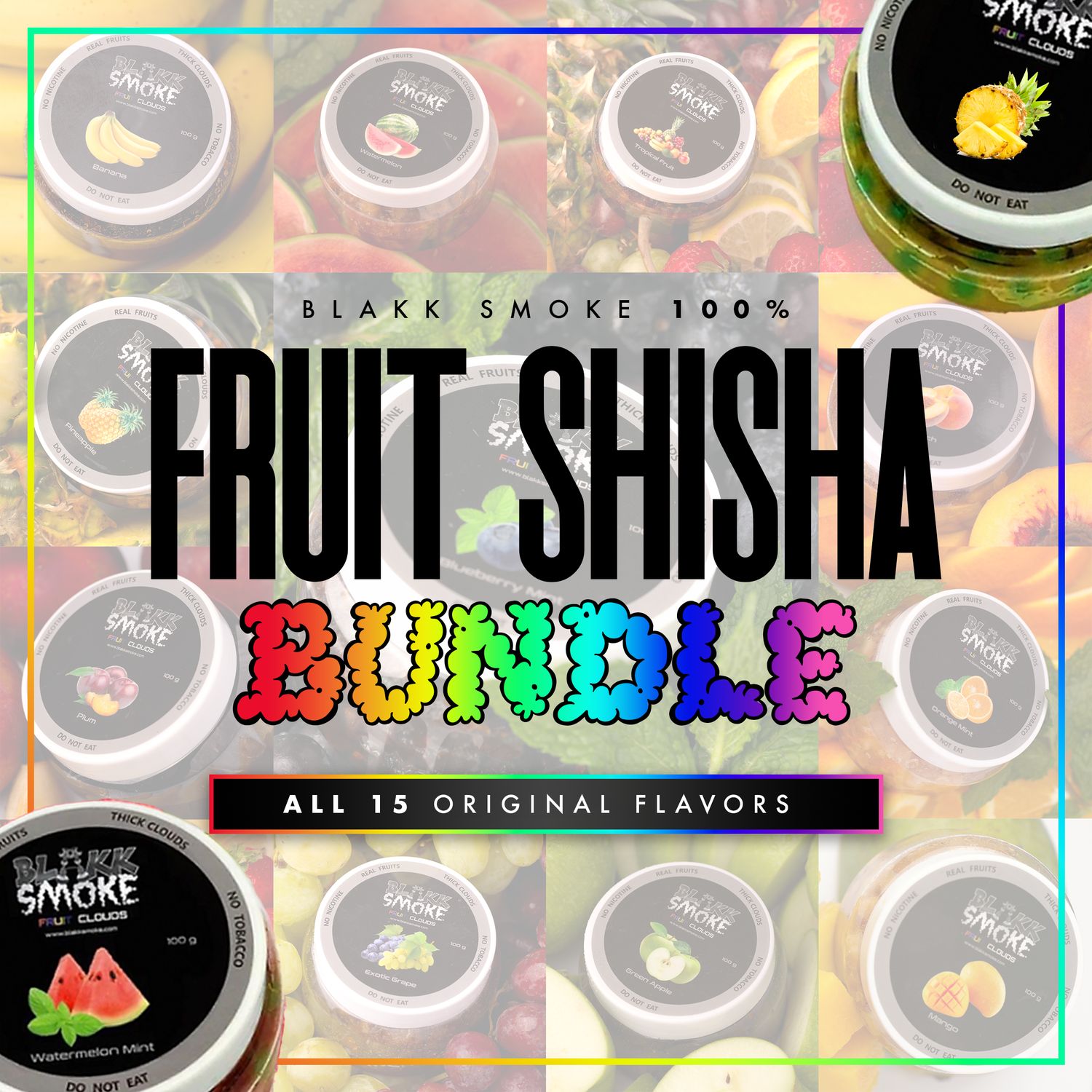 Fruit Shisha Bundle Bundle Blakk Smoke